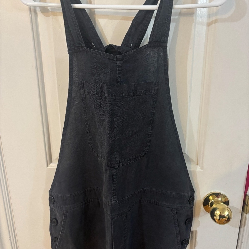 James Perse Los Angeles black 100% cotton overalls * read description Charcoal